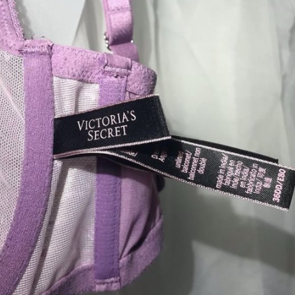 SOLD Purple Balcony Fit Bra Lace Bra See Through - Picture 3 of 3